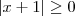 |x+1| \geq 0 |x+1| \geq 0