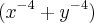 ({x}^{-4}+{y}^{-4}) ({x}^{-4}+{y}^{-4})