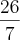 \frac{26}{7} \frac{26}{7}