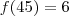 f(45)=6