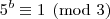 5^b\equiv1\pmod{3} 5^b\equiv1\pmod{3}