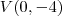 V(0,-4) V(0,-4)