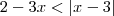 2-3x<|x-3|