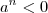 a^n < 0 a^n < 0