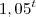 {1,05}^{t}