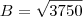 B=\sqrt{3750} B=\sqrt{3750}