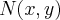 N(x,y) N(x,y)