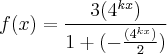 f(x)=\frac{3({4}^{kx})}{1+(-\frac{({4}^{kx})}{2})}