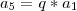a_{5}=q*a_1