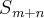 S{}_{m+n} S{}_{m+n}