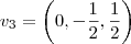 v_3=\left(0,-\frac{1}{2},\frac{1}{2}\right)