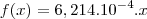f(x)=6,214.10^{-4}.x f(x)=6,214.10^{-4}.x
