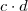 c \cdot d