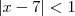 |x-7| < 1 |x-7| < 1
