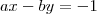 ax-by=-1 ax-by=-1