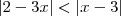 |2-3x|<|x-3|