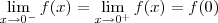 \lim_{x\to 0^-} f(x) = \lim_{x\to 0^+} f(x) = f(0)