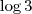 \log 3 \log 3