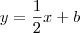 y=\frac{1}{2}x+b y=\frac{1}{2}x+b