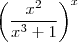 \left(\frac{x^2}{x^3+1} \right)^x