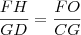 \frac{FH}{GD}=\frac{FO}{CG}