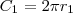 C_1=2\pi r_1 C_1=2\pi r_1