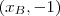(x_B,-1) (x_B,-1)
