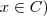 x\in C ) x\in C )