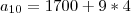 {a}_{10}=1700+9*4 {a}_{10}=1700+9*4