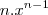 n . x^{n-1}