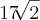 17\sqrt[]{2}