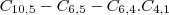 C_{10,5}-C_{6,5}-C_{6,4}.C_{4,1} C_{10,5}-C_{6,5}-C_{6,4}.C_{4,1}