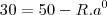 30=50-R.a^{0}