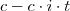 c - c\cdot i \cdot t c - c\cdot i \cdot t