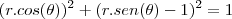 (r.cos(\theta))^2+(r.sen(\theta)-1)^2=1