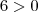 6>0 6>0