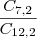 \frac{C_{7,2}}{C_{12,2}}