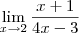 \lim_{x \to 2} \frac{x+1}{4x-3} \lim_{x \to 2} \frac{x+1}{4x-3}