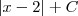 \left|x-2 \right|+C \left|x-2 \right|+C