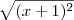 \sqrt{(x+1)^2} \sqrt{(x+1)^2}