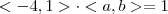 \[<-4,1>\cdot <a,b>=1\]