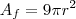 A_f=9\pi r^2 A_f=9\pi r^2