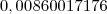 0,00860017176 0,00860017176